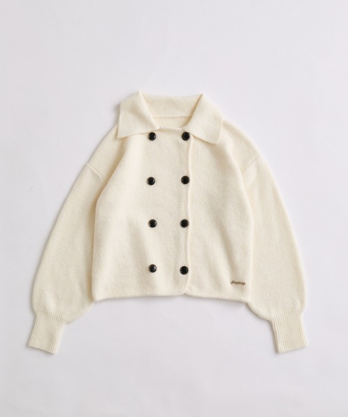 OLIVE des OLIVE(オリーブデオリーブ)の「ダブルボタンニット(ニット/セーター・レディース・ブラック/ボルドー/オフホワイト・FREE)」の9枚目の写真