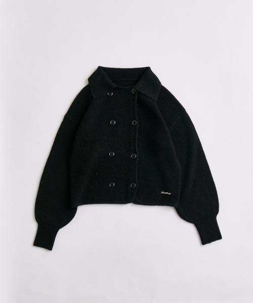 OLIVE des OLIVE(オリーブデオリーブ)の「ダブルボタンニット(ニット/セーター・レディース・ブラック/ボルドー/オフホワイト・FREE)」の8枚目の写真