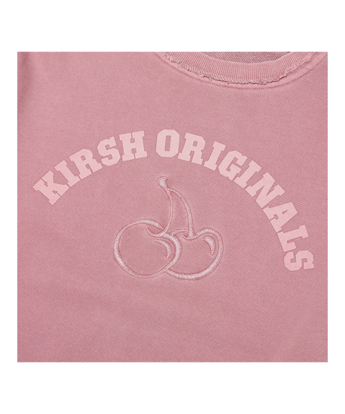 KIRSH（キルシー）の「ピグメントダイングアーチチェリークロップスウェットシャツ[ピンク]（スウェット・レディース・その他・1）」の5枚目の写真
