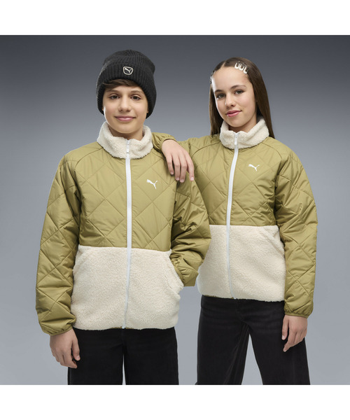 PUMA プーマ キッズ キルテッド シェルパ ジャケット 120-160cm