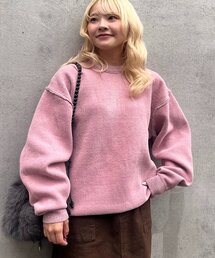 【UNISEX】アウトリンキングモールニット/WEB限定カラーあり
