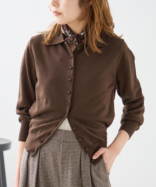 NOTHING WRITTEN/ナッシングリトゥン MUFFIN BUTTON CARDIGAN