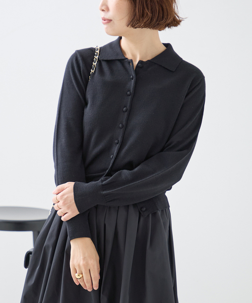 NOTHING WRITTEN/ナッシングリトゥン MUFFIN BUTTON CARDIGAN