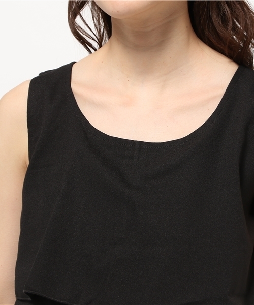 titivate（ティティベイト）の「3段ﾌﾘﾙｾｯﾄｱｯﾌﾟ（サロペット/オーバーオール・レディース・グレー/ブラック・L/M）」の15枚目の写真