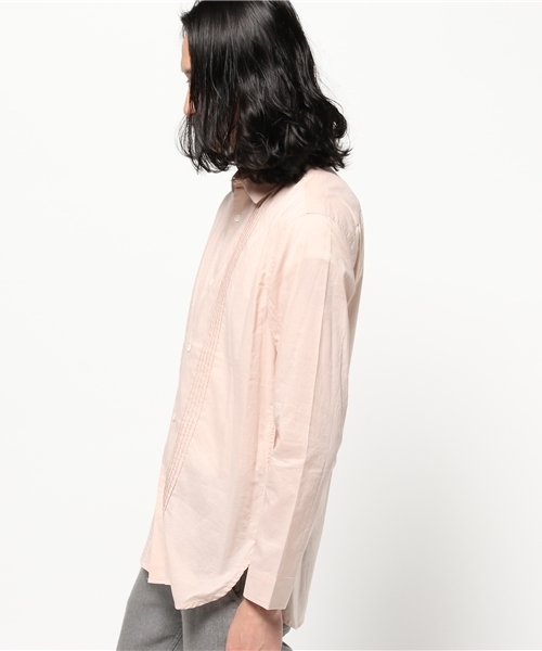 AMERICAN RAG CIE（アメリカンラグシー）の「AMERICAN RAG CIE ローンピンタックシャツ / 107-GTR-M161-SH051（シャツ/ブラウス・メンズ・ネイビー/ライトピンク・1/2）」の3枚目の写真