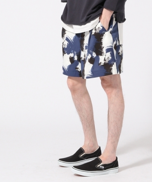 HARE（ハレ）の「ブラッシュアートショーツ(HARE)（その他パンツ・メンズ・ネイビー/イエロー・SMALL/MEDIUM）」の2枚目の写真