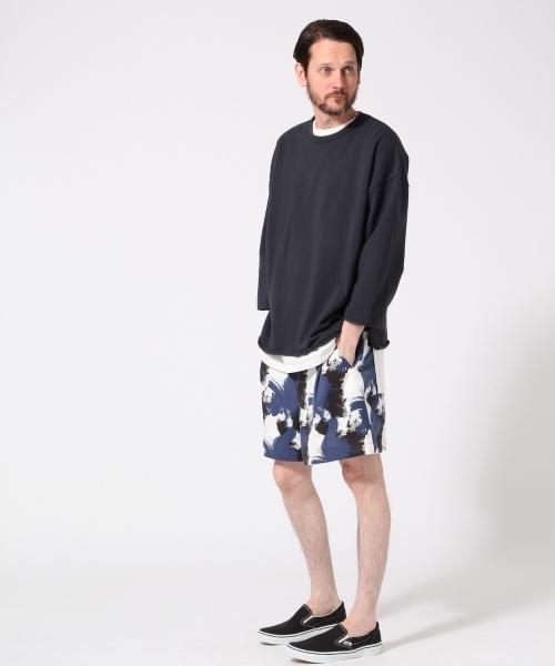 HARE（ハレ）の「ブラッシュアートショーツ(HARE)（その他パンツ・メンズ・ネイビー/イエロー・SMALL/MEDIUM）」の4枚目の写真