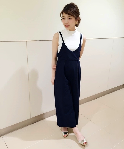 LE TALON(ルタロン)の「4cmハイショクオープントゥウエッジ◆(パンプス・レディース・ネイビー/ゴールド/ピンク・36/37/37.5/36.5/35.5)」の15枚目の写真