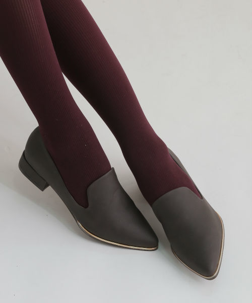 Noubel Voug Relax(ヌーベルヴォーグリラックス)の「Noubel Voug Relax(ヌーベル ヴォーグ リラックス)/ゴールドラインパンプス(パンプス・レディース・ボルドー/ベージュ系その他/キャメル/ダークブラウン/ブラック・L/LL/M/S)」の3枚目の写真
