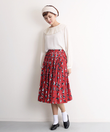 merlot plus | マダガスカル柄スカート8777(スカート)