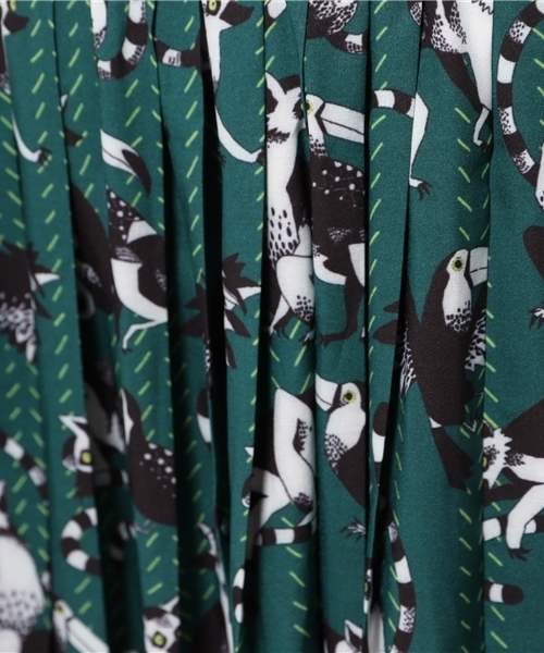 merlot plus（メルロープリュス）の「マダガスカル柄スカート8777（スカート・レディース・オレンジ/グリーン・FREE）」の11枚目の写真