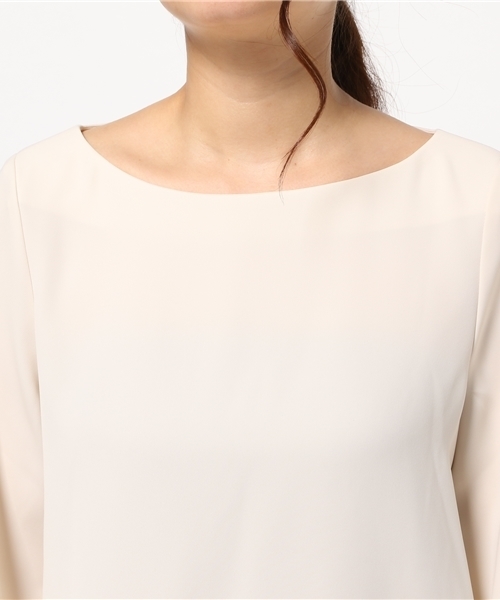 Droite lautreamont(ドロワットロートレアモン)の「袖ネジリサテンブラウス(シャツ/ブラウス・レディース・ライトカーキ/ピンク/オフホワイト・M)」の10枚目の写真