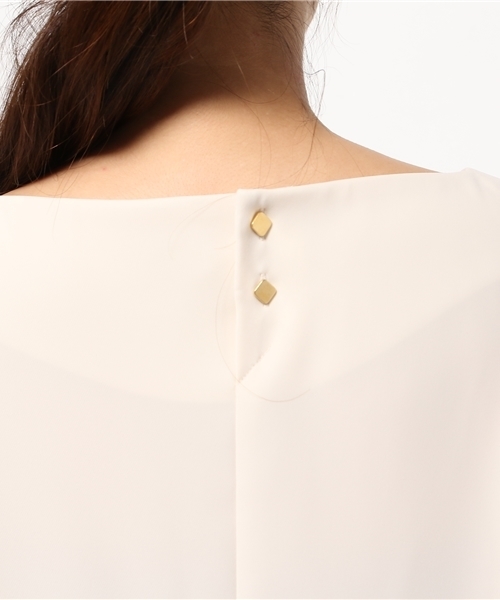 Droite lautreamont(ドロワットロートレアモン)の「袖ネジリサテンブラウス(シャツ/ブラウス・レディース・ライトカーキ/ピンク/オフホワイト・M)」の11枚目の写真