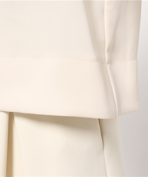 Droite lautreamont(ドロワットロートレアモン)の「袖ネジリサテンブラウス(シャツ/ブラウス・レディース・ライトカーキ/ピンク/オフホワイト・M)」の13枚目の写真