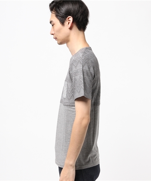 ジャカードレーヨン ツートーン TEE ジャカードレーヨン ツートーン TEE