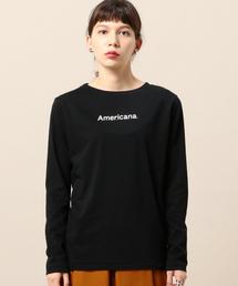 AMERICANA | ＜Americana（アメリカーナ）＞ベーシック ロゴカットソー：◆(Tシャツ/カットソー)