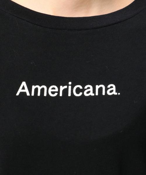 AMERICANA(アメリカーナ)の「<Americana(アメリカーナ)>ベーシック ロゴカットソー:◆(Tシャツ/カットソー・レディース・ブラック/ライトグレー/ブラウン・MEDIUM)」の14枚目の写真