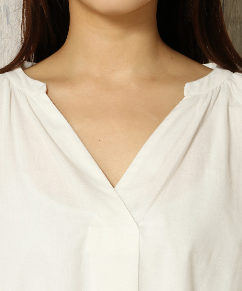 LBC（エルビーシー）の「袖刺繍ワンピース（ワンピース・レディース・オフホワイト/オレンジ/ブラック・L/M/LARGE/MEDIUM）」の7枚目の写真