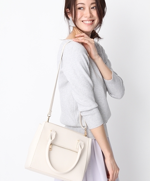 Andemiu（アンデミュウ）の「2WAYジップショルダーBAG752316（ショルダーバッグ・アイボリー/ピンク/ネイビー・FREE）」の12枚目の写真