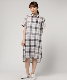 LBC | チェックワンピース         (シャツワンピース)