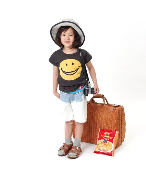 F.O.KIDS（エフオーキッズ）の「グランジデニムハーフパンツ 5分丈（デニムパンツ・キッズ・サックスブルー/ブルー・100/120/95/80/90/110/140/130）」の6枚目の写真