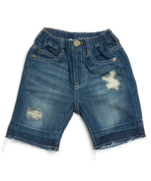 F.O.KIDS（エフオーキッズ）の「グランジデニムハーフパンツ 5分丈（デニムパンツ・キッズ・サックスブルー/ブルー・100/120/95/80/90/110/140/130）」の15枚目の写真