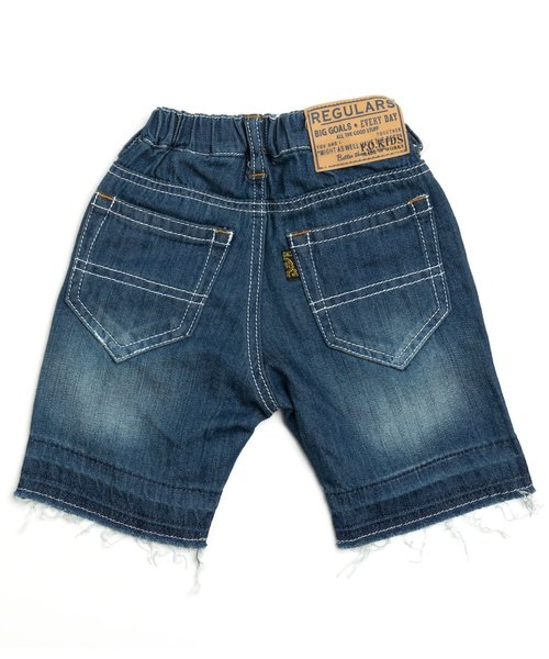 F.O.KIDS（エフオーキッズ）の「グランジデニムハーフパンツ 5分丈（デニムパンツ・キッズ・サックスブルー/ブルー・100/120/95/80/90/110/140/130）」の18枚目の写真