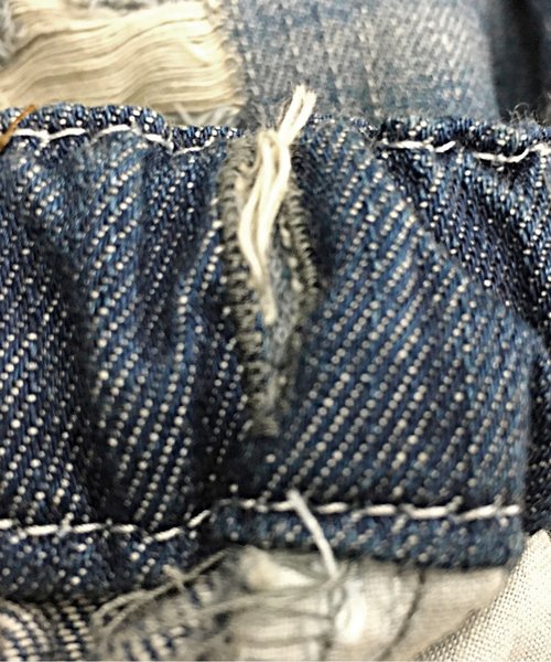 F.O.KIDS（エフオーキッズ）の「グランジデニムハーフパンツ 5分丈（デニムパンツ・キッズ・サックスブルー/ブルー・100/120/95/80/90/110/140/130）」の10枚目の写真