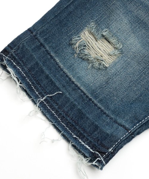 F.O.KIDS（エフオーキッズ）の「グランジデニムハーフパンツ 5分丈（デニムパンツ・キッズ・サックスブルー/ブルー・100/120/95/80/90/110/140/130）」の12枚目の写真