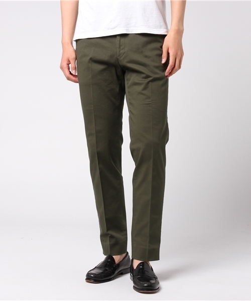 WILD LIFE TAILOR Adam et Rope'（ワイルドテーラーアダムエロペ　）の「【WILD LIFE TAILOR】チノアンクルトラウザース（スラックス・メンズ・オリーブ/ベージュ/ネイビー・M/S/L）」の2枚目の写真