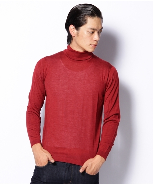 BRILLA per il gusto（ブリッラペルイルグースト）の「VERTO / カシミア×シルク タートルネック（ニット/セーター・メンズ・ライトグレー/ブラック/ブラウン系その他/ブラウン/レッド/ネイビー・42/44/46/48/50/52）」の6枚目の写真