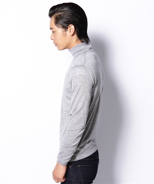 BRILLA per il gusto（ブリッラペルイルグースト）の「VERTO / カシミア×シルク タートルネック（ニット/セーター・メンズ・ライトグレー/ブラック/ブラウン系その他/ブラウン/レッド/ネイビー・42/44/46/48/50/52）」の7枚目の写真