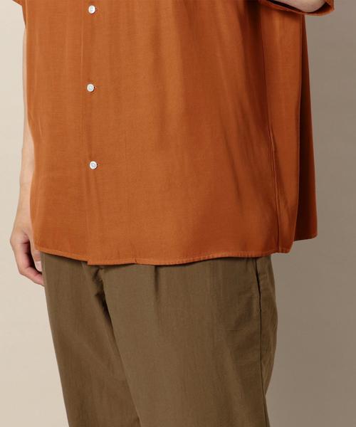BEAUTY&YOUTH UNITED ARROWS（ビューティーアンドユースユナイテッドアローズ）の「BY レーヨン オープンカラー ショートスリーブ シャツ ◆（シャツ/ブラウス・メンズ・オレンジ/ネイビー・LARGE/X-LARGE/MEDIUM/SMALL）」の9枚目の写真