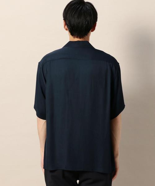 BEAUTY&YOUTH UNITED ARROWS（ビューティーアンドユースユナイテッドアローズ）の「BY レーヨン オープンカラー ショートスリーブ シャツ ◆（シャツ/ブラウス・メンズ・オレンジ/ネイビー・LARGE/X-LARGE/MEDIUM/SMALL）」の12枚目の写真