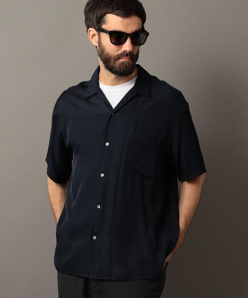 BEAUTY&YOUTH UNITED ARROWS（ビューティーアンドユースユナイテッドアローズ）の「BY レーヨン オープンカラー ショートスリーブ シャツ ◆（シャツ/ブラウス・メンズ・オレンジ/ネイビー・LARGE/X-LARGE/MEDIUM/SMALL）」の20枚目の写真