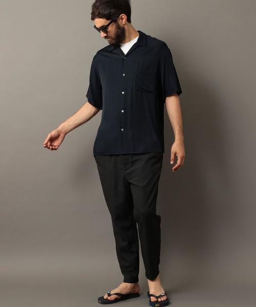 BEAUTY&YOUTH UNITED ARROWS（ビューティーアンドユースユナイテッドアローズ）の「BY レーヨン オープンカラー ショートスリーブ シャツ ◆（シャツ/ブラウス・メンズ・オレンジ/ネイビー・LARGE/X-LARGE/MEDIUM/SMALL）」の22枚目の写真