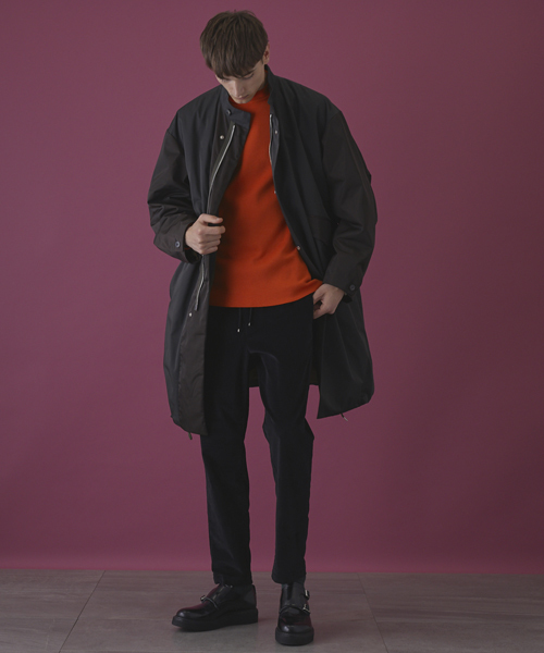 STUDIOUS(ステュディオス)の「【STUDIOUS HIGH】 ミラノリブモックスリットニット(ニット/セーター・メンズ・グリーン/ピンク/オレンジ・2/1)」の9枚目の写真