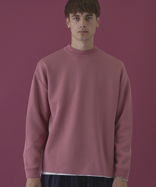 STUDIOUS(ステュディオス)の「【STUDIOUS HIGH】 ミラノリブモックスリットニット(ニット/セーター・メンズ・グリーン/ピンク/オレンジ・2/1)」の10枚目の写真