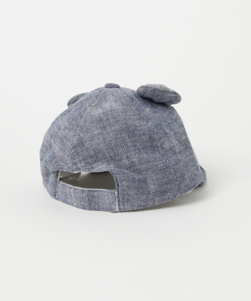 LITTLE GRIN BUDDY(リトル グリンバディ)の「【LITTLE GRIN BUDDY(リトルグリンバディ)】ベビー用クマのキャップ/Little Bear Cap(キャップ・キッズ・ベージュ/ネイビー/グレー/ライトベージュ・50㎝/48㎝/50cm/48cm)」の6枚目の写真