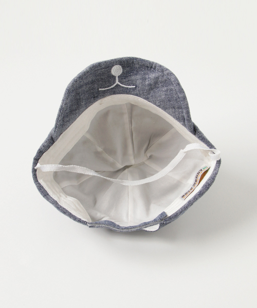 LITTLE GRIN BUDDY(リトル グリンバディ)の「【LITTLE GRIN BUDDY(リトルグリンバディ)】ベビー用クマのキャップ/Little Bear Cap(キャップ・キッズ・ベージュ/ネイビー/グレー/ライトベージュ・50㎝/48㎝/50cm/48cm)」の7枚目の写真