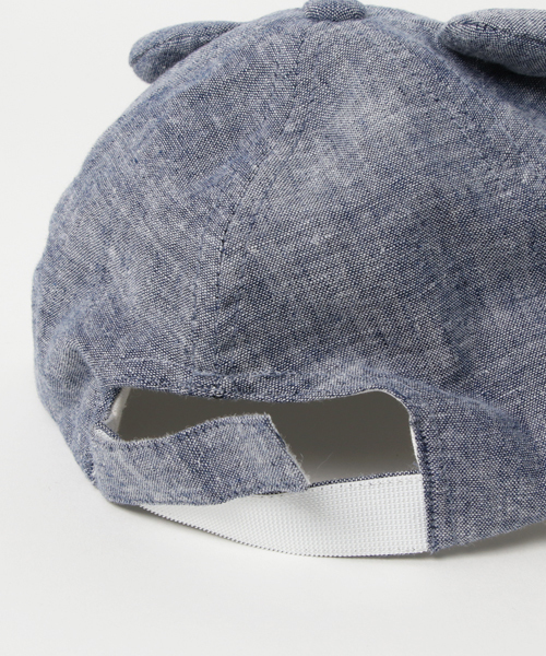 LITTLE GRIN BUDDY(リトル グリンバディ)の「【LITTLE GRIN BUDDY(リトルグリンバディ)】ベビー用クマのキャップ/Little Bear Cap(キャップ・キッズ・ベージュ/ネイビー/グレー/ライトベージュ・50㎝/48㎝/50cm/48cm)」の9枚目の写真