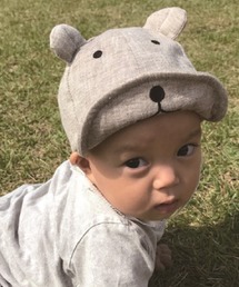 LITTLE GRIN BUDDY | 【LITTLE GRIN BUDDY(リトルグリンバディ）】ベビー用クマのキャップ/Little Bear Cap(キャップ)
