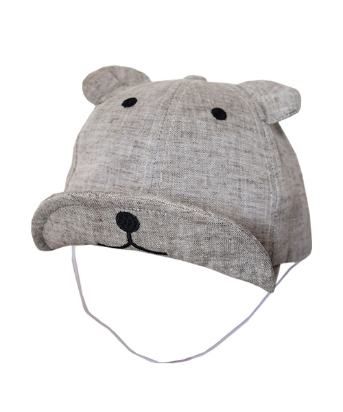 LITTLE GRIN BUDDY(リトル グリンバディ)の「【LITTLE GRIN BUDDY(リトルグリンバディ)】ベビー用クマのキャップ/Little Bear Cap(キャップ・キッズ・ベージュ/ネイビー/グレー/ライトベージュ・50㎝/48㎝/50cm/48cm)」の15枚目の写真