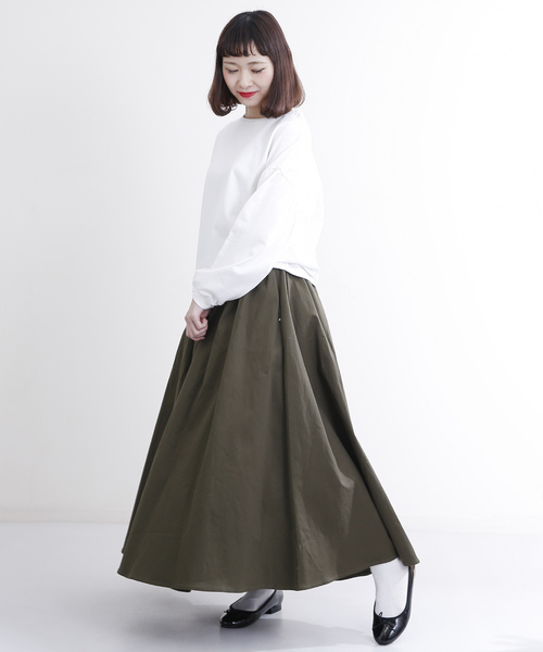 MERLOT（メルロー）の「ロングフレアスカート1146（スカート・レディース・ネイビー/レッド/ベージュ/ブラック/カーキ・FREE）」の16枚目の写真