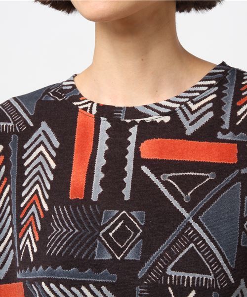 ear PAPILLONNER（イアパピヨネ）の「BIGTEEエスニック（その他トップス・レディース・グレー・FREE）」の4枚目の写真