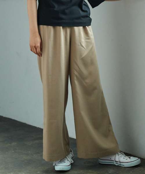 AMERICAN HOLIC(アメリカンホリック)の「12col.ベーシックワイドパンツ(その他パンツ・レディース・その他28/ネイビー/ベージュ/グリーン/ストライプ/ブラック/ライトグレー/ピンク/イエロー/グレー系その他/カーキ/ブルー系その他・M/L)」の5枚目の写真