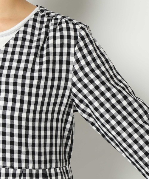 LBC（エルビーシー）の「コットンギンガム前開きワンピース（ワンピース・レディース・ブラック/ネイビー・MEDIUM/LARGE）」の14枚目の写真