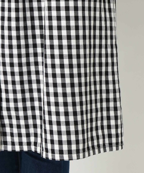 LBC（エルビーシー）の「コットンギンガム前開きワンピース（ワンピース・レディース・ブラック/ネイビー・MEDIUM/LARGE）」の5枚目の写真