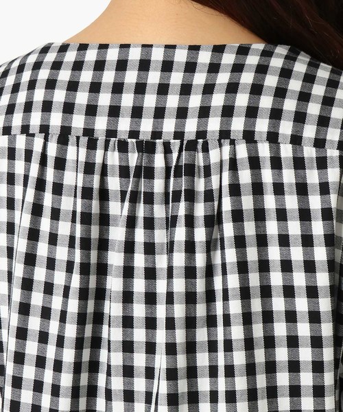 LBC（エルビーシー）の「コットンギンガム前開きワンピース（ワンピース・レディース・ブラック/ネイビー・MEDIUM/LARGE）」の7枚目の写真