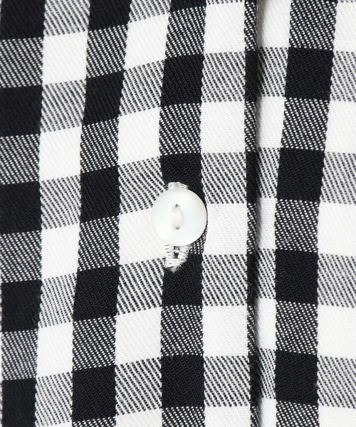 LBC（エルビーシー）の「コットンギンガム前開きワンピース（ワンピース・レディース・ブラック/ネイビー・MEDIUM/LARGE）」の8枚目の写真